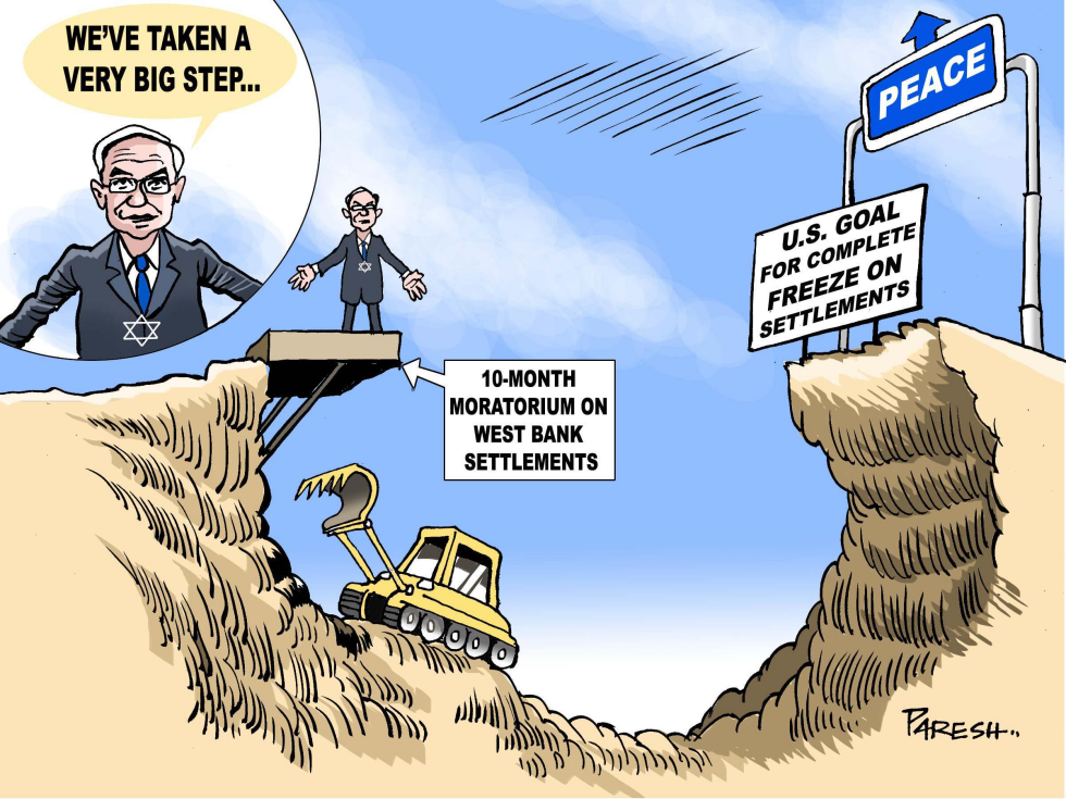 Freezing Israeli settlements