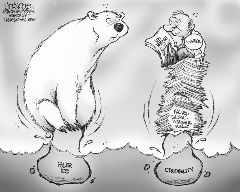 Global warming emails BW