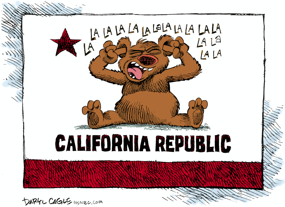  CALIFORNIA BUDGET LA LA LA by Daryl Cagle