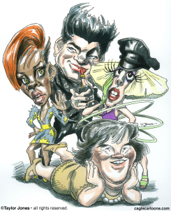RIHANNA, ADAM, LADY GAGA AND SUSAN -  by Taylor Jones