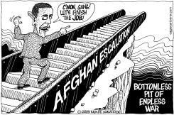 OBAMA FINISHING THE JOB by Monte Wolverton