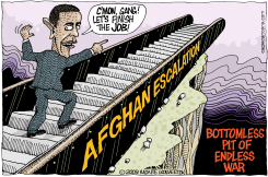 OBAMA FINISHING THE JOB by Monte Wolverton