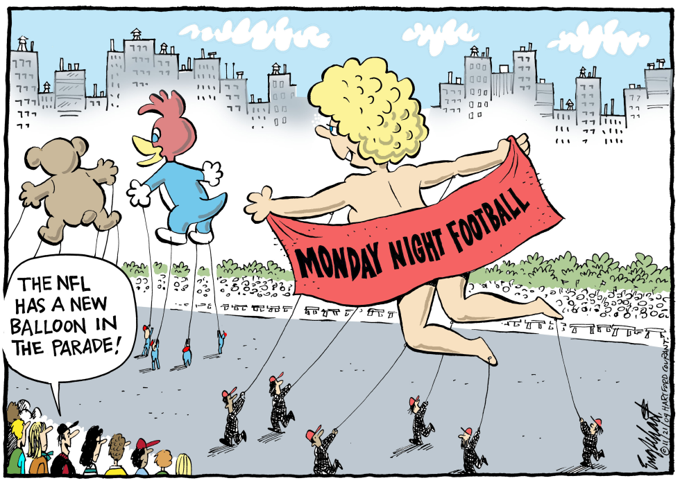  NFLS NEW THANKSGIVING PARADE BALLOON by Bob Englehart