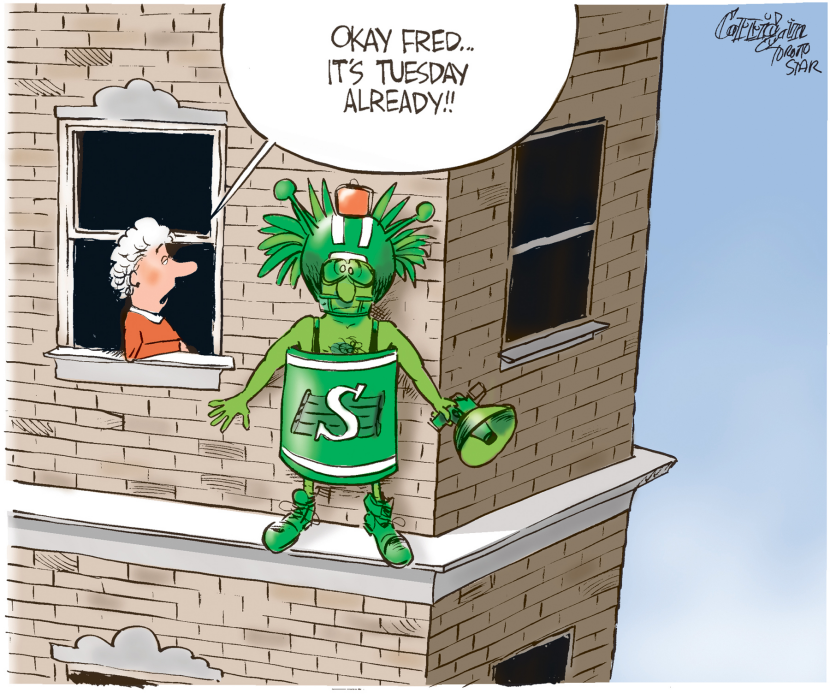 Saskatchewan fans bummed out