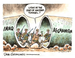 IRAQ & AFGHANISTAN TUNNELS by Dave Granlund