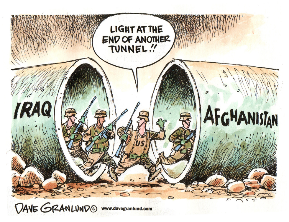  IRAQ  & AFGHANISTAN TUNNELS by Dave Granlund