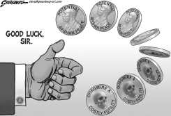 COIN FLIP BW by Steve Greenberg