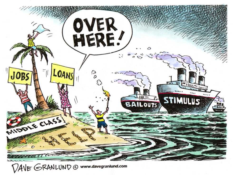 Middle class left stranded