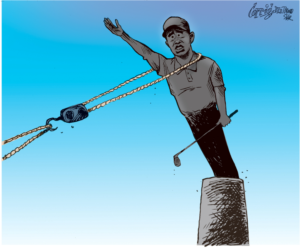 Woods loses