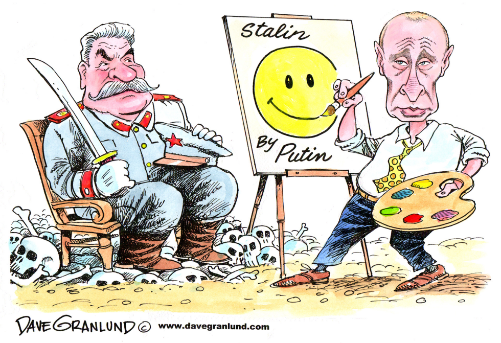 Stalin portrait by Putin