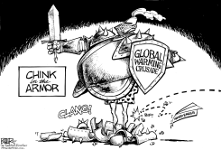 GLOBAL WARMING ARMOR by Nate Beeler