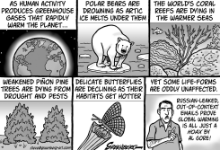GLOBAL WARMING EFFECTS BW by Steve Greenberg