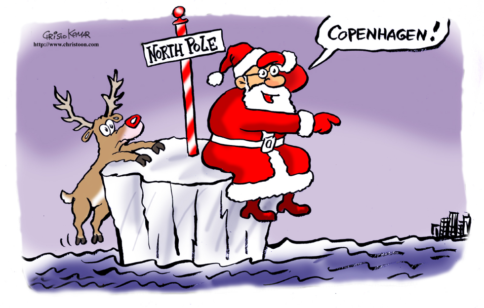 Santa goes to Copenhagen - COLOR