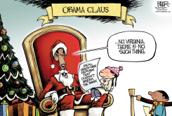 OBAMA CLAUS  by Nate Beeler