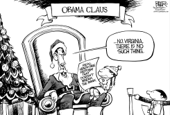OBAMA CLAUS by Nate Beeler