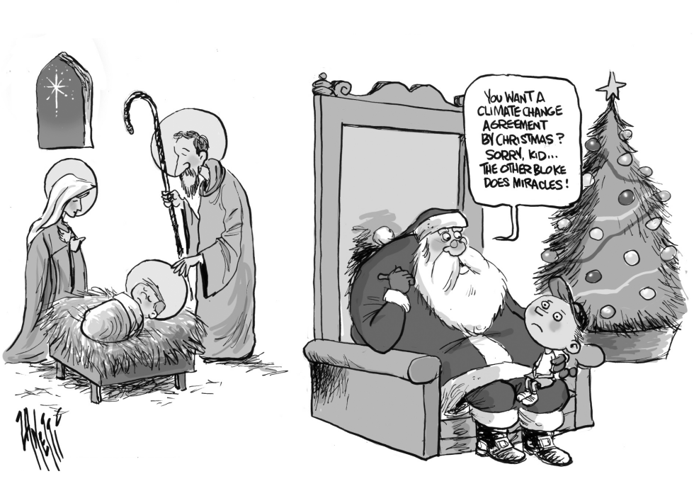 Climate Change bw