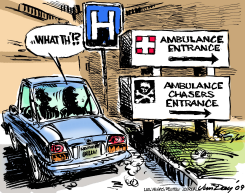 AMBULANCES AND AMBULANCE CHASERS by Jim Day