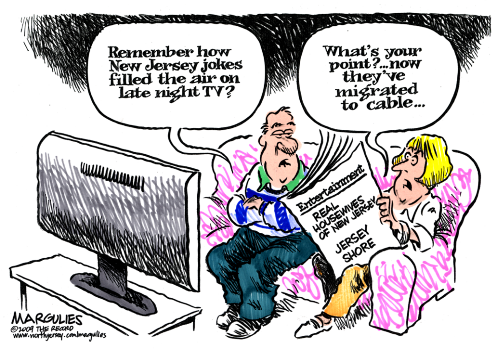 New Jersey jokes on TV color