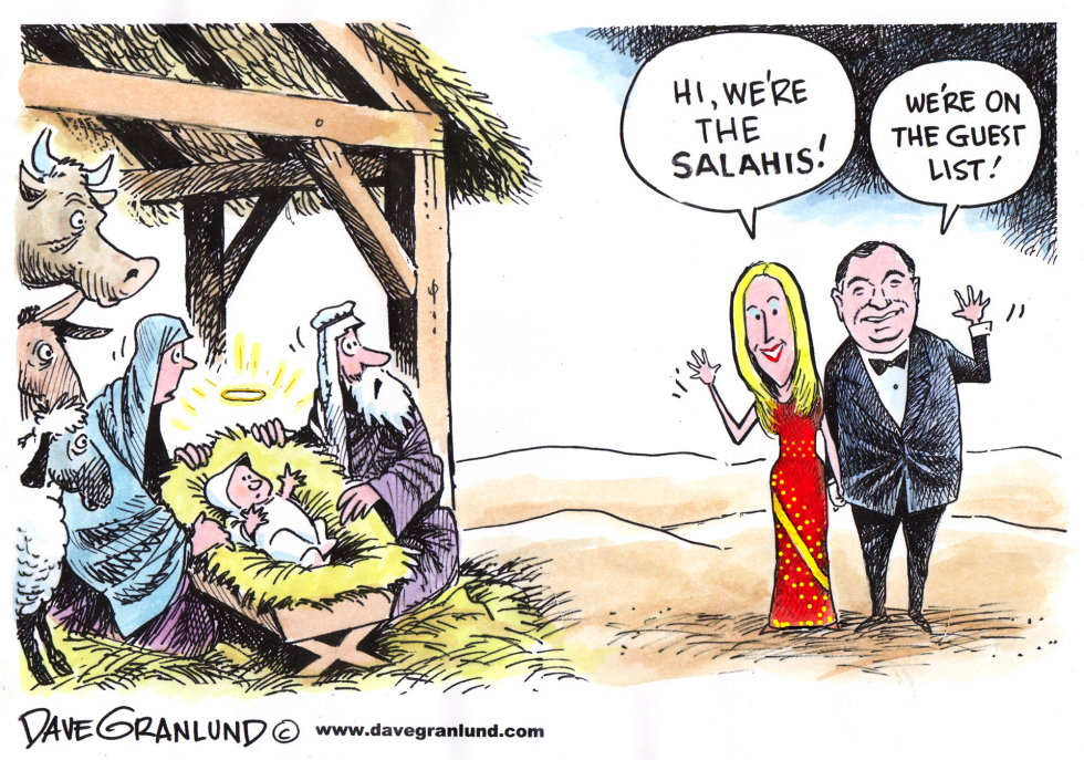  THE SALAHIS AT THE NATIVITY by Dave Granlund