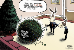 HEALTH CARE LIGHTS  by Nate Beeler
