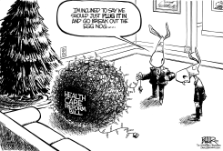 HEALTH CARE LIGHTS by Nate Beeler