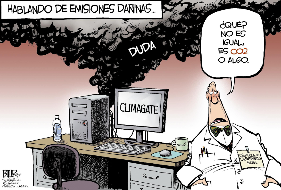  HABLANDO DE EMISIONES DAñINAS  by Nate Beeler