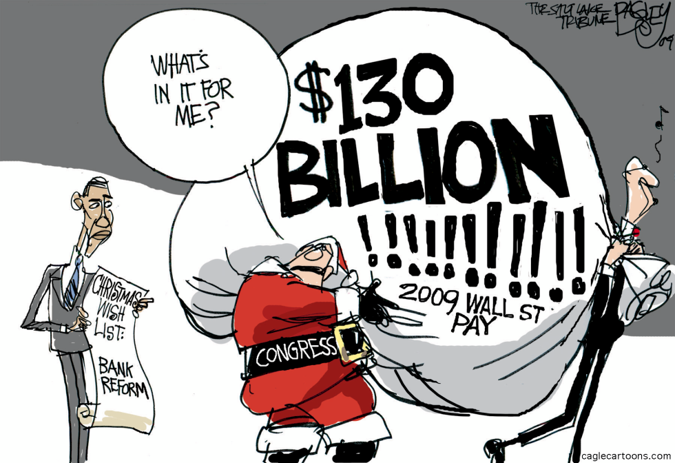  WALL STREET BONUSES by Pat Bagley