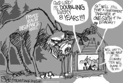 WOLF AT THE DOOR by Pat Bagley