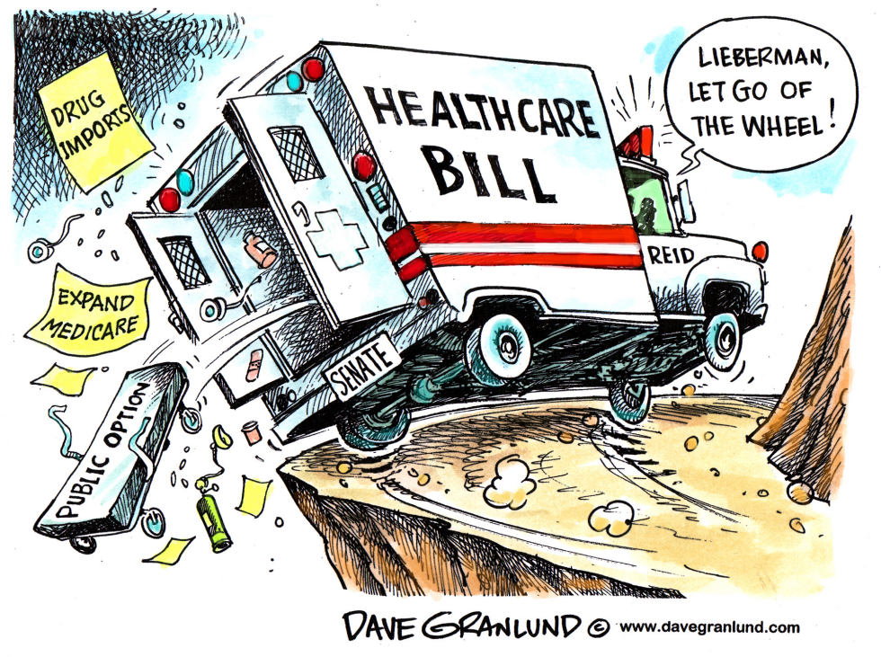  LIEBERMAN STEERING HEALTHCARE by Dave Granlund