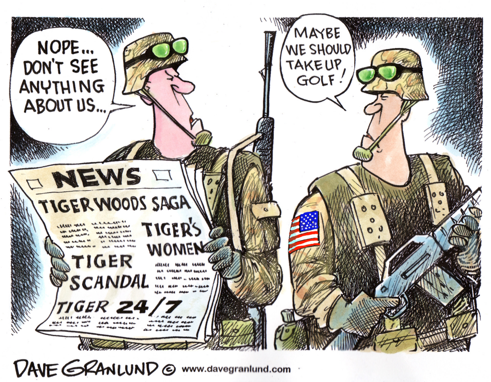 Tiger Woods and News Priorities