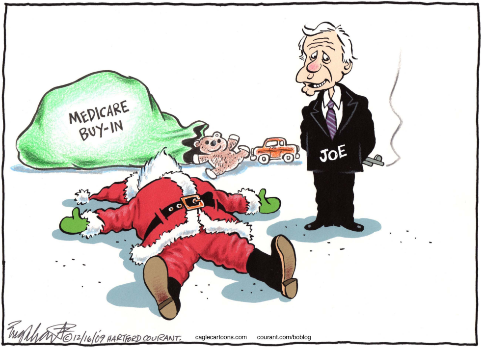  JOE LIEBERMAN by Bob Englehart