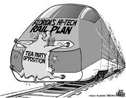LOCAL FL COW ON THE TRACKS by Jeff Parker