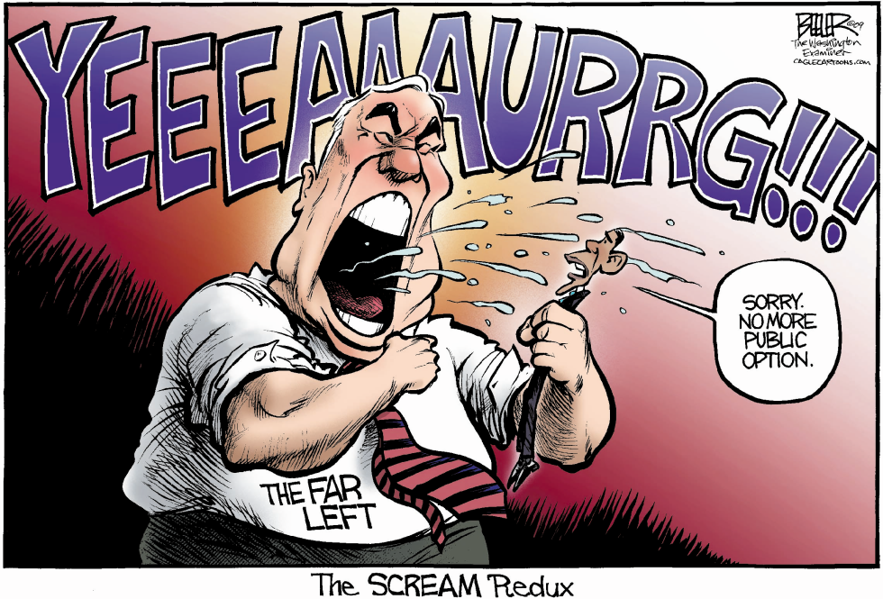  THE FAR LEFT SCREAM by Nate Beeler