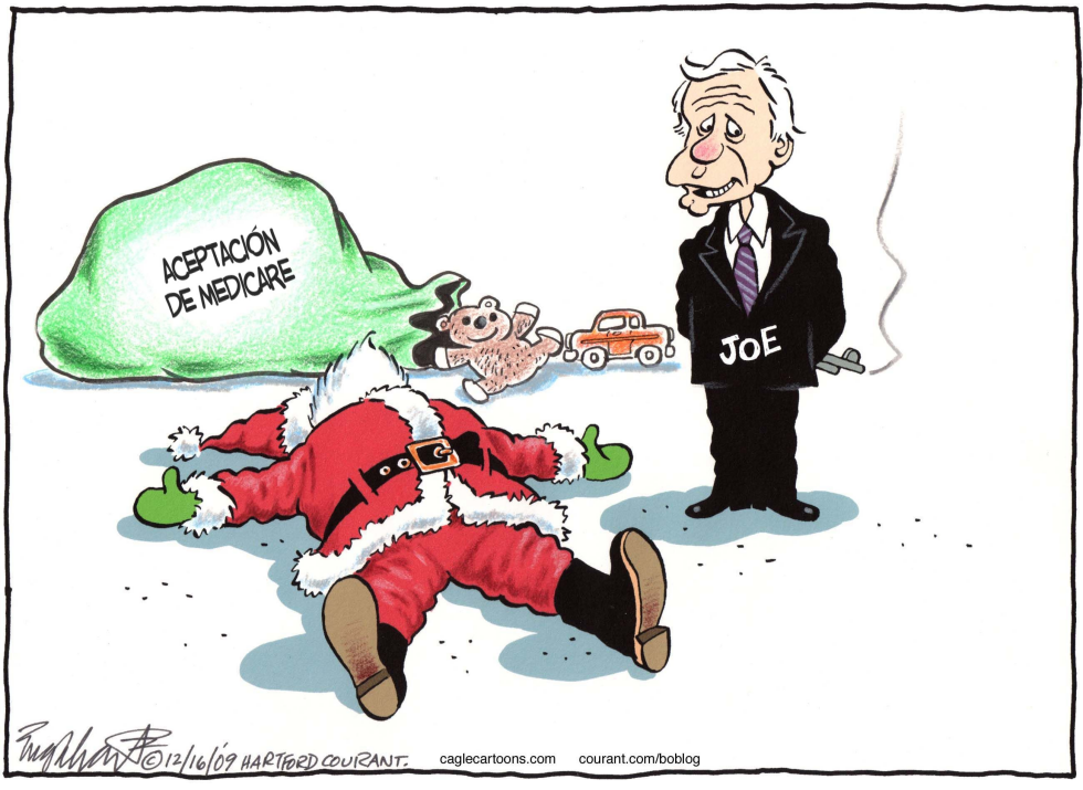  JOE LIEBERMAN  by Bob Englehart