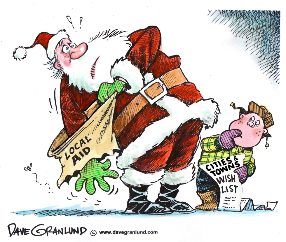  CITY AND TOWN WISH LIST by Dave Granlund