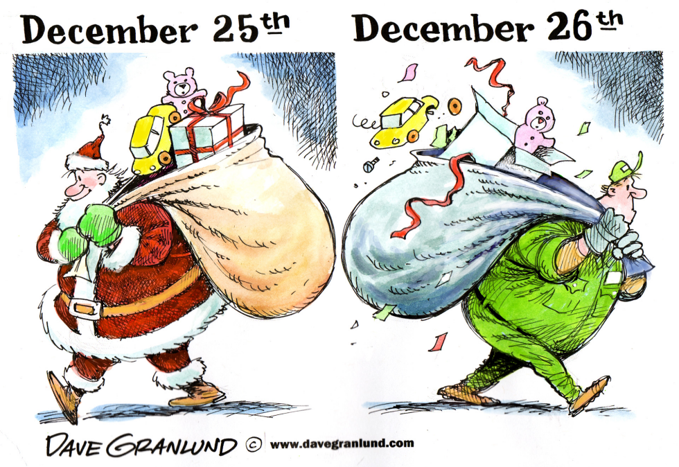Christmas before and after