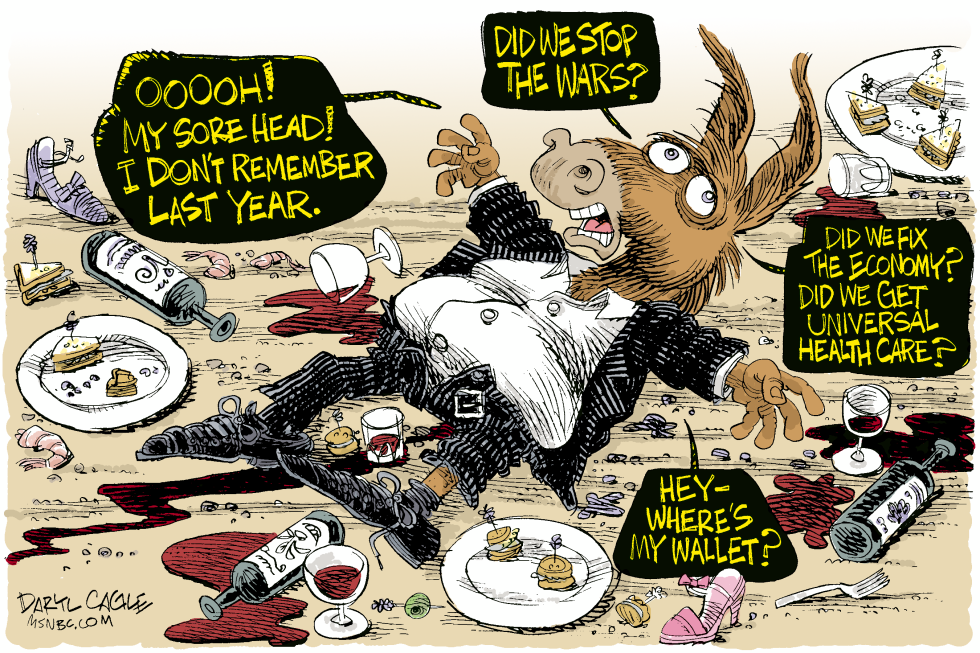 New Year for Miserable Democrats COLOR