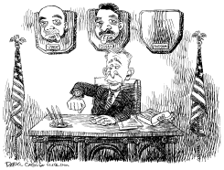 WAITING FOR SADDAM by Daryl Cagle