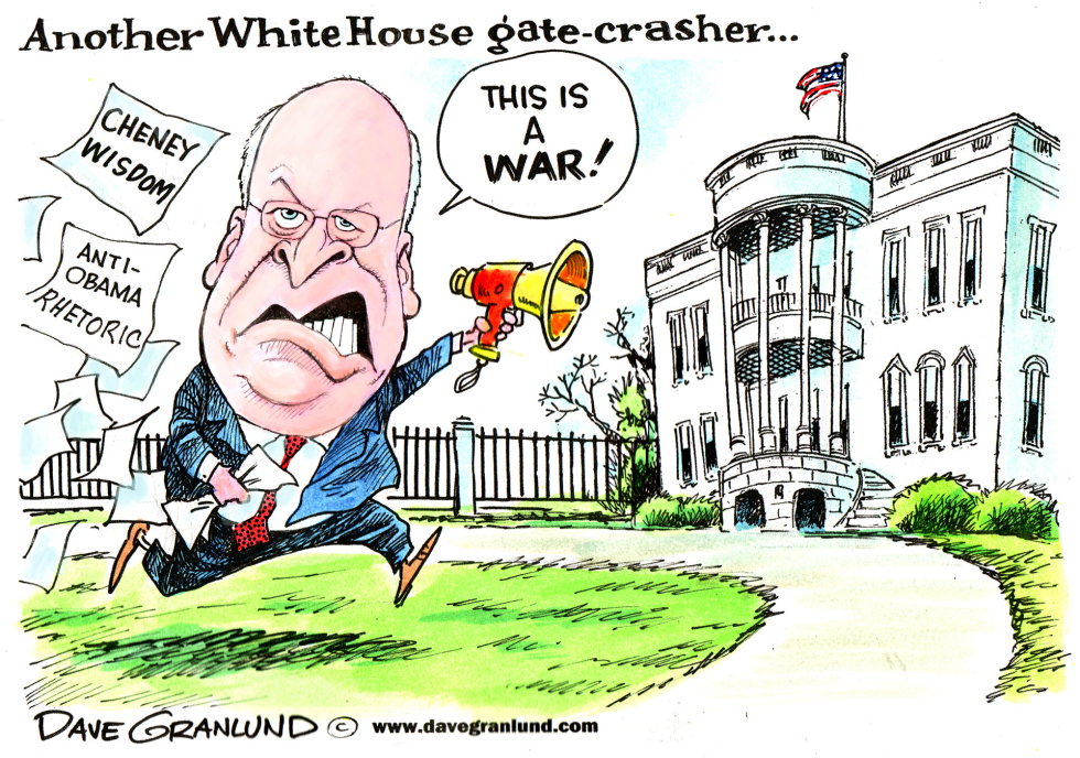  DICK CHENEY GATE-CRASHER by Dave Granlund