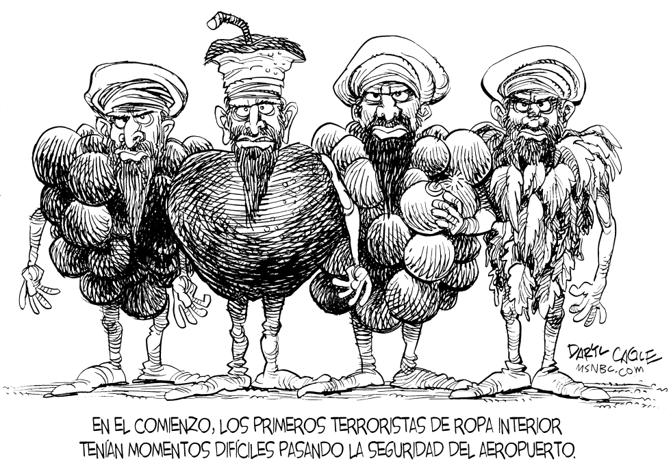  ROPA INTERIOR DE LOS TERRORISTAS by Daryl Cagle