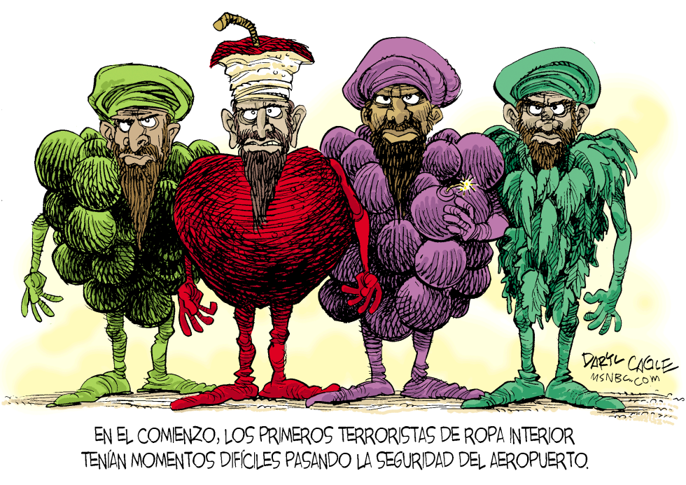  ROPA INTERIOR DE LOS TERRORISTAS  by Daryl Cagle