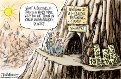 TERRORIST TRAINING by Joe Heller
