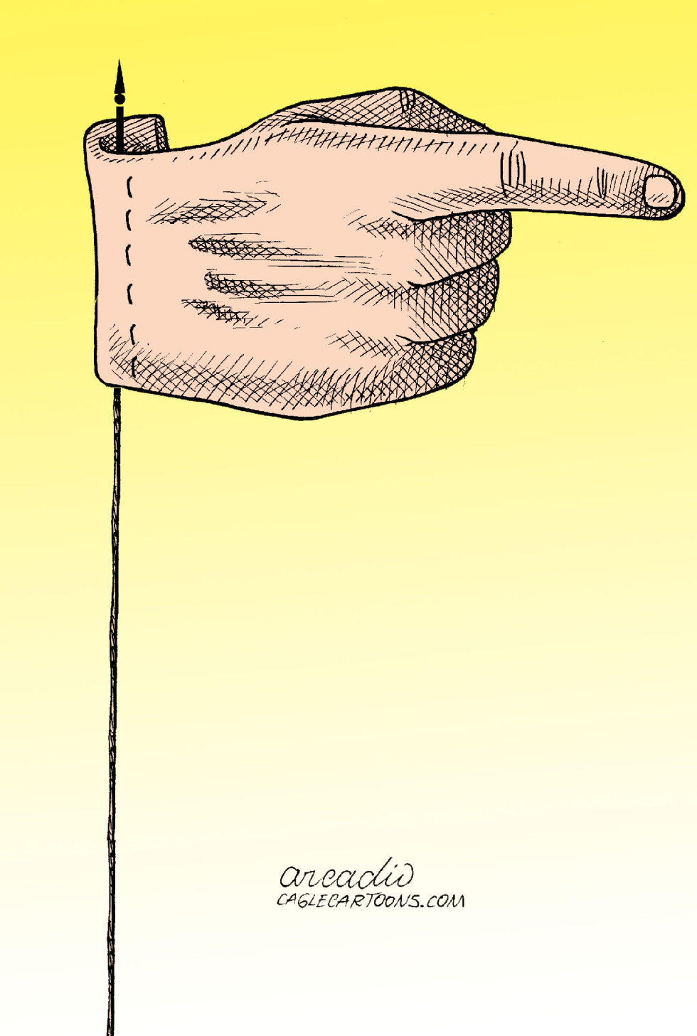 Señalando adelante col