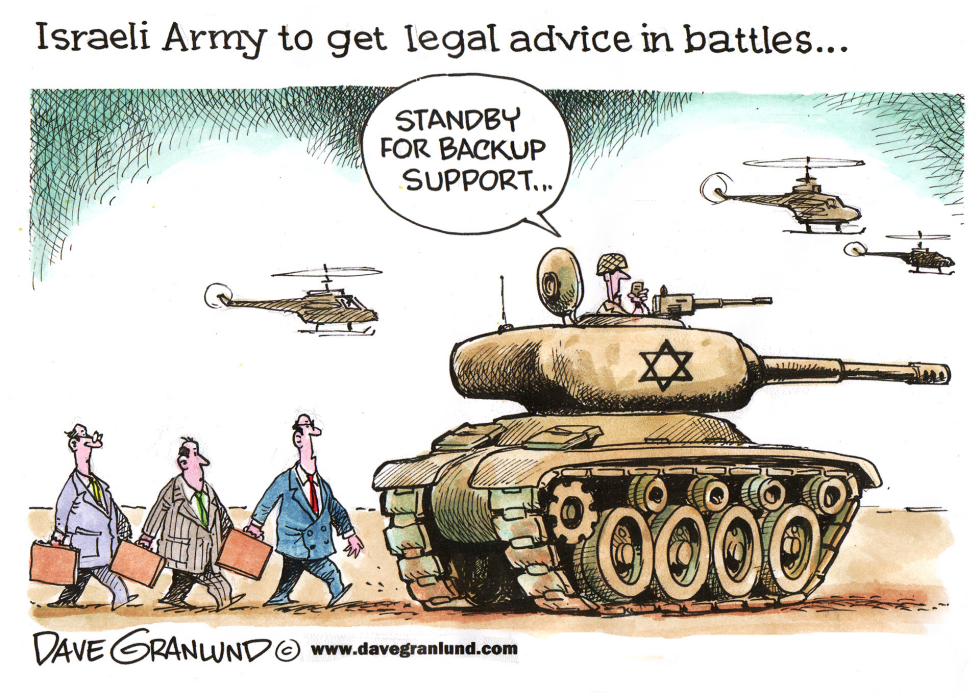 Israel gets battlefield lawyers