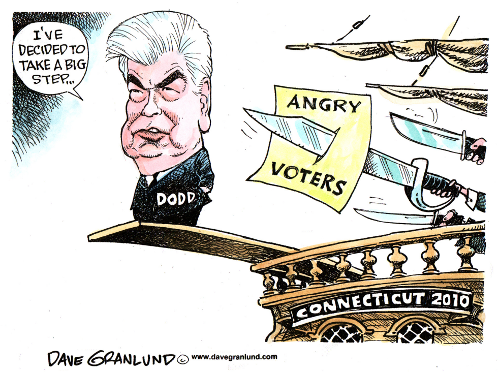  SEN DODD TAKES A BIG STEP by Dave Granlund