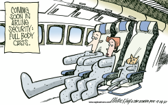 MORE AIRLINE SECURITY  by Mike Keefe