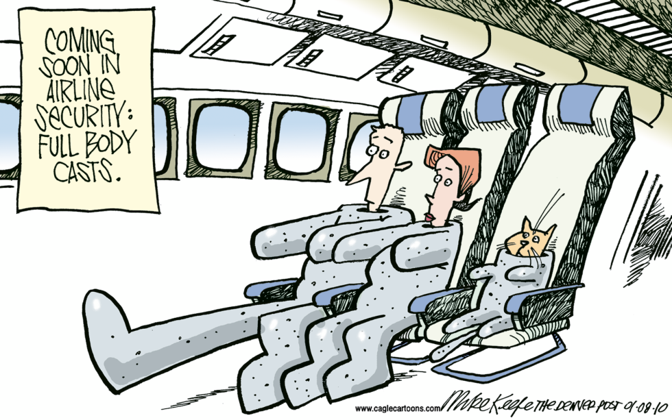  MORE AIRLINE SECURITY by Mike Keefe