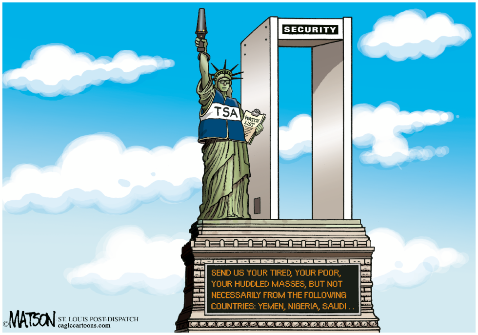 Statue Of Liberty Security Checkpoint-COLOR