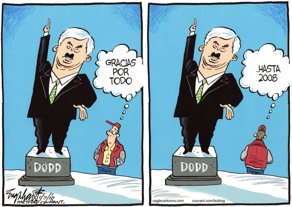  SENADOR CHRIS DODD  by Bob Englehart