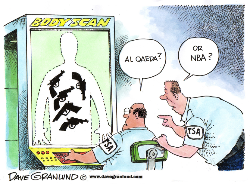 NBA, guns and body scans